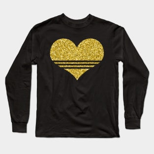 Love Heart Design Cute Graphic Valentines Day Long Sleeve T-Shirt